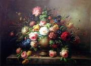 unknow artist Floral, beautiful classical still life of flowers.067 Spain oil painting artist